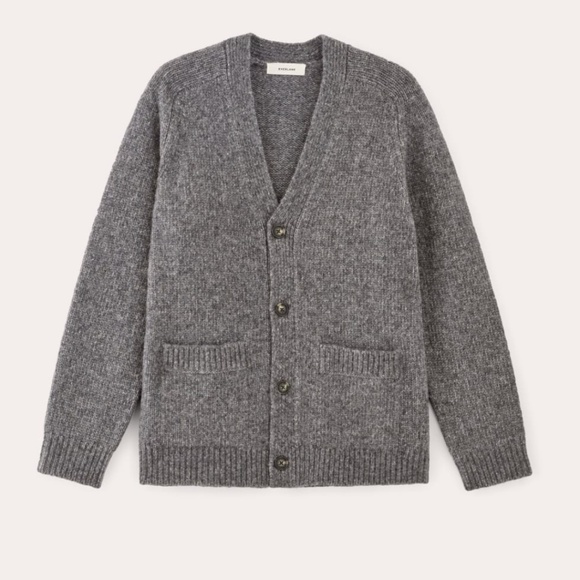 Everlane The Cloud Relaxed Cardigan Heather Charcoal Gray Men’s Size XS - Picture 1 of 13